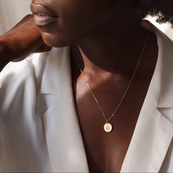 Aster September Birth Flower Charm Gift Necklace - Picture 4 of 16